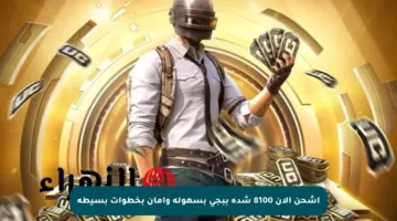 اشحن الآن 8100 شدة ببجي بسهولة وأمان بخطوات بسيطة